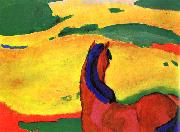 Franz Marc Horse in a Landscape oil